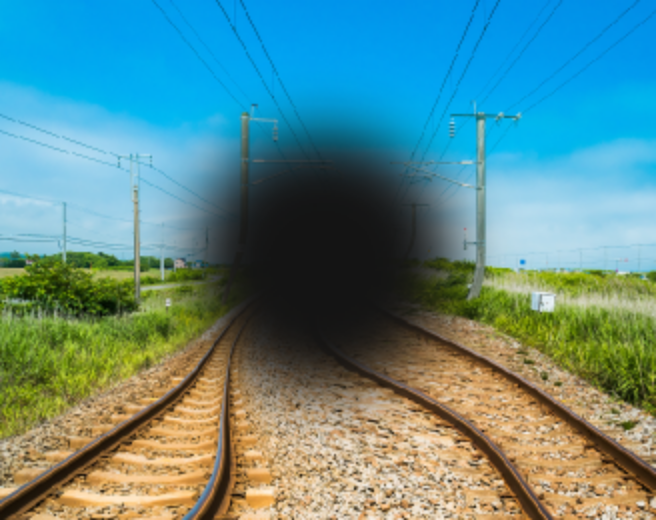 視力低下、中心暗点